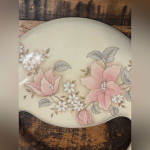 Vintage porcelain wall-mounted towel holder